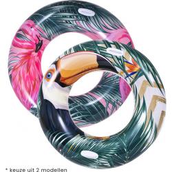  ’s Luxe   Tropisch | 115cm | flamingo of toekan - zomer – tuin – spelen - speelgoud – buitenspeelgoed – zwembad – zwemmen – zomer – intex – tuinaccessoires – koelen